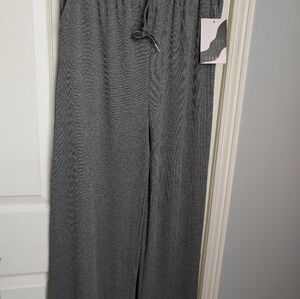 Love Poem Cozy Wide-Leg Lounge Pants - Gray